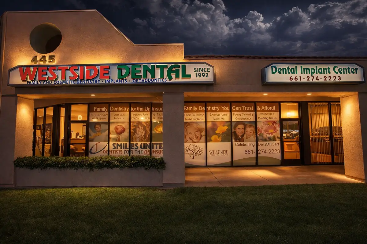 Waiting area at Westside Dental Care, Palmdale, Palmdale