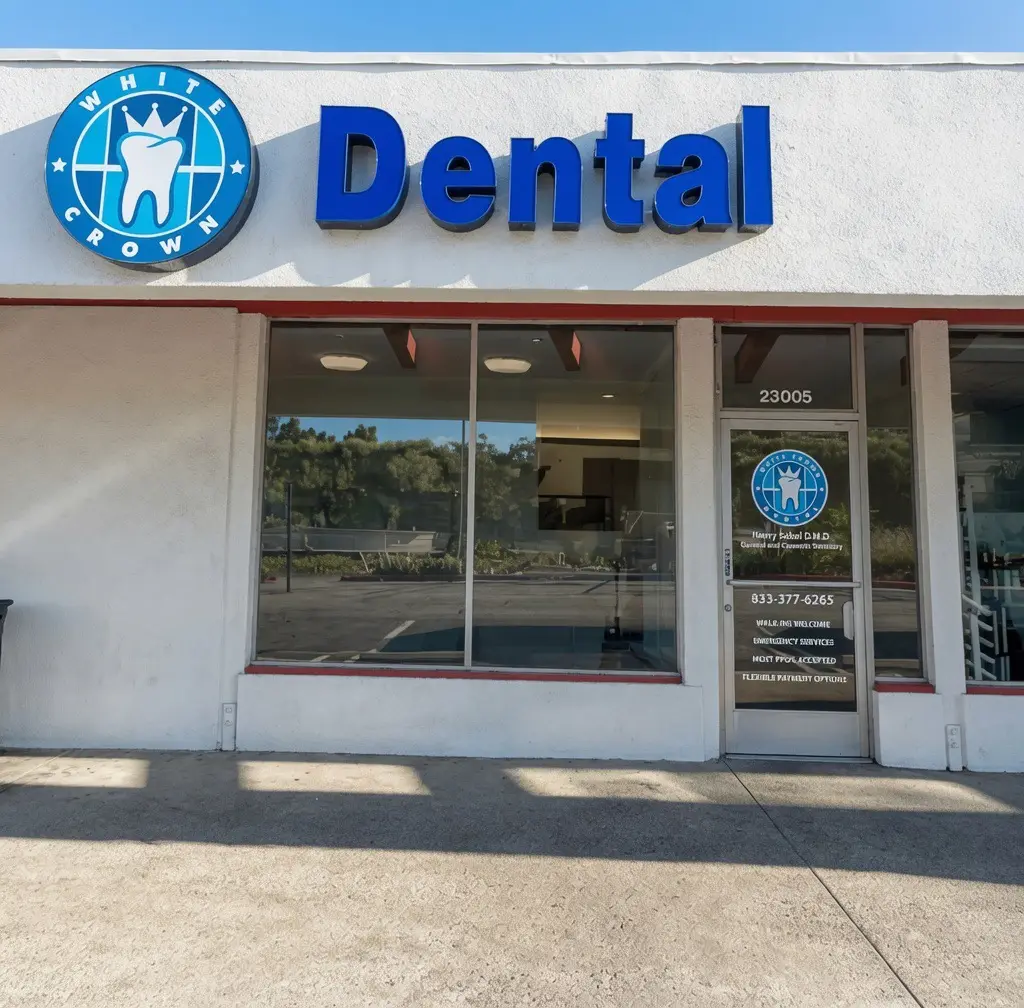 Front entrance of White Crown Dental, Santa Clarita, Santa Clarita