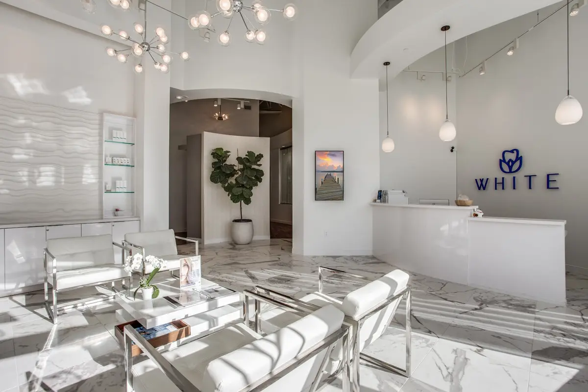 Reception at White Dental Spa, Oak Lawn, Dallas