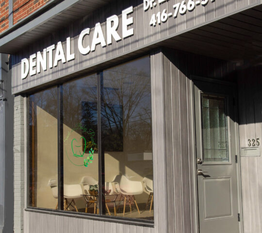 Dental clinic smile on baby point